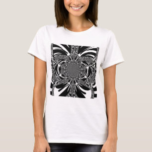 Circular Zebra Kaleidoscope Art Print T-Shirt