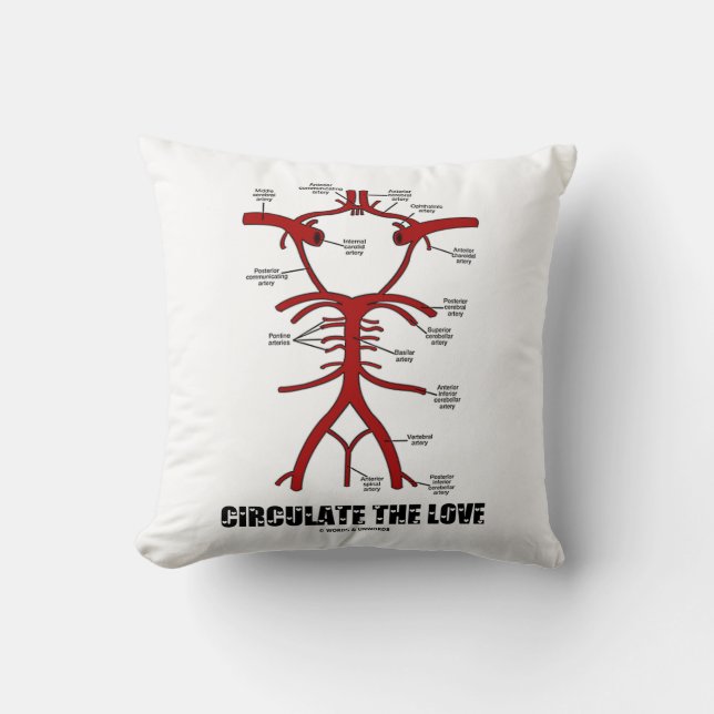 Circulate The Love (Circle Of Willis) Cushion (Front)