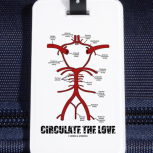Circulate The Love (Circle Of Willis) Luggage Tag