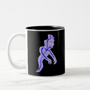 Circulatory ghost Two-Tone coffee mug