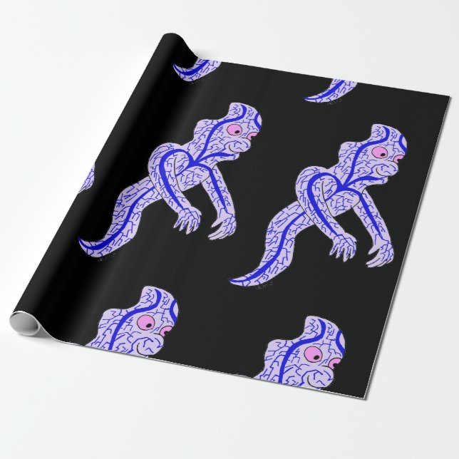 Circulatory ghost wrapping paper (Unrolled)