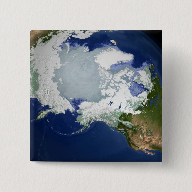 Circum-Arctic permafrost 15 Cm Square Badge (Front)