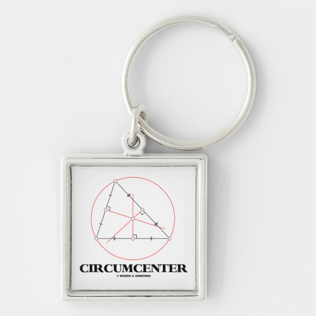 Circumcenter (Geometry) Key Ring (Front)