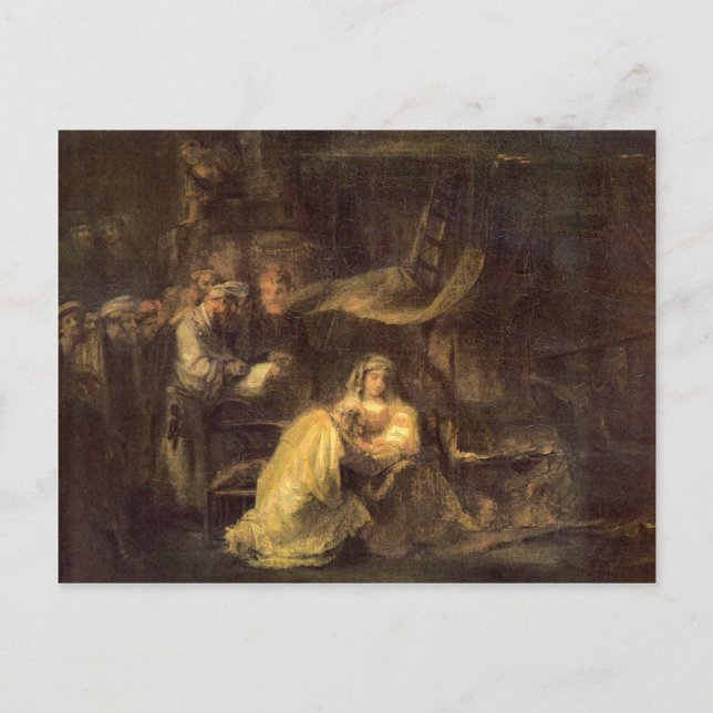 Circumcision of Christ by Rembrandt Postcard (Front)
