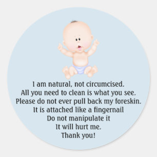Circumcision reminder Stickers for Newborns Family