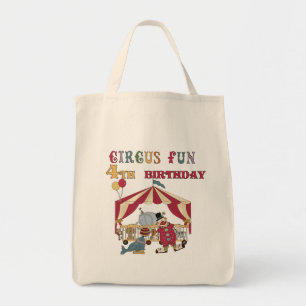 Circus 4th Birthday Tshirts and Gifts Tote Bag