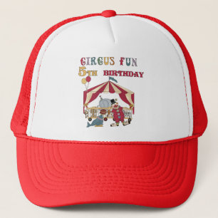 Circus 5th Birthday tshirts and Gifts Trucker Hat