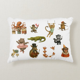 Circus Acts Decorative Cushion