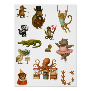 Circus acts poster