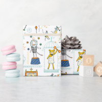 Circus Animal Performers Wrapping Paper