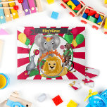 Circus Animals Fun Kids Birthday Jigsaw Puzzle<br><div class="desc">The circus has come to town bringing with it all it's animal performers.</div>