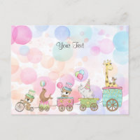 Circus Animals Postcard