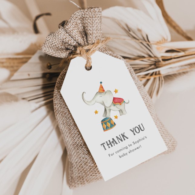 Circus Baby Shower Favour Tags (Creator Uploaded)