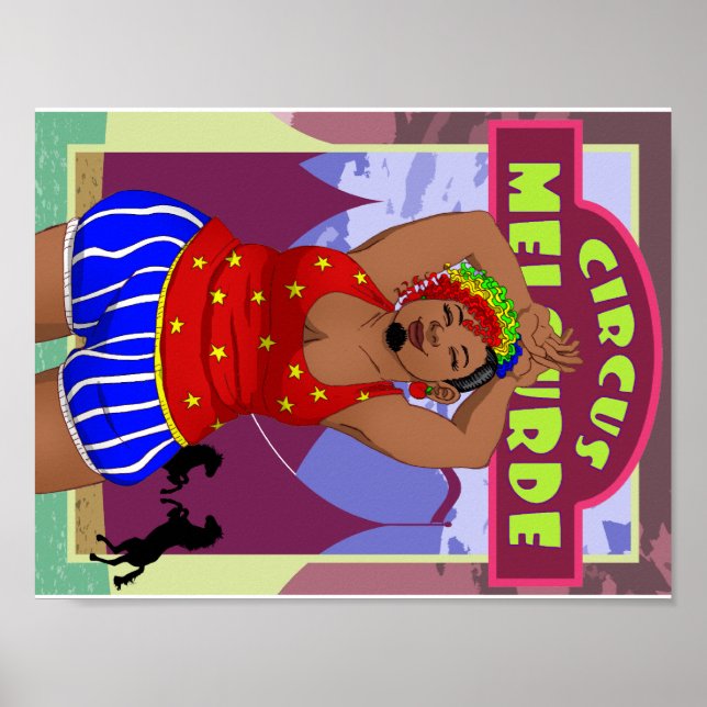 Circus Bearded Lady Poster (Front)