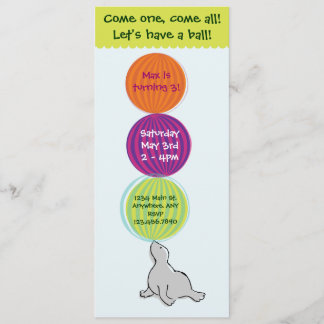 Circus Big Top Birthday Party Invitation