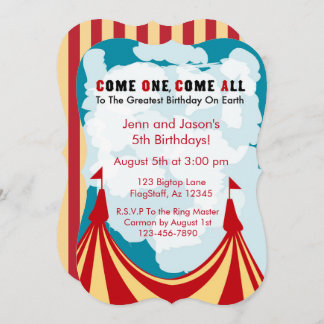Circus Birthday Invitation