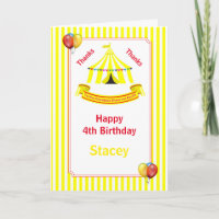Circus Birthday Party Yellow
