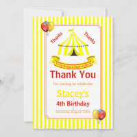 Circus Birthday Party Yellow