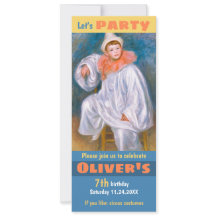 Circus birthday theme CC1067 Renoir White Pierrot