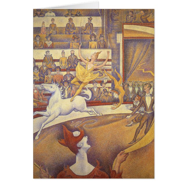 Circus by Georges Seurat, Vintage Pointillism Art (Front)