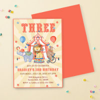 Circus Carnival & Animals 3rd Birthday Party