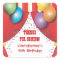 Circus Carnival Birthday Thank You Sticker