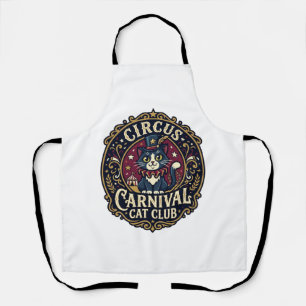 Circus Carnival Cat Cat Dad Gift Idea - Circus Car Apron