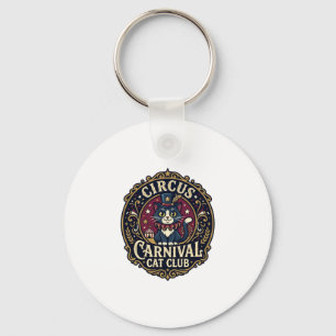 Circus Carnival Cat Cat Dad Gift Idea - Circus Car Key Ring