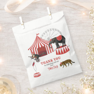 Circus Carnival Festival Theme Big Top Birthday Favour Bags