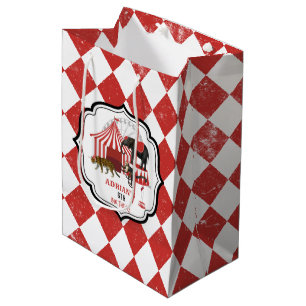 Circus Carnival Festival Theme Big Top Birthday Medium Gift Bag