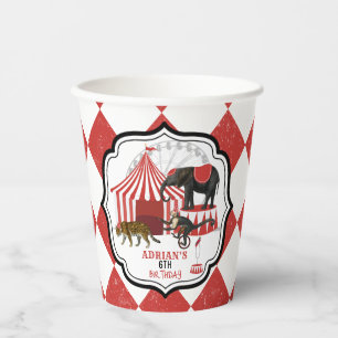Circus Carnival Festival Theme Big Top Birthday Paper Cups