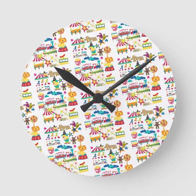 Circus Carnival Fun Clock (Front)