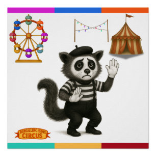 Circus civet mime poster