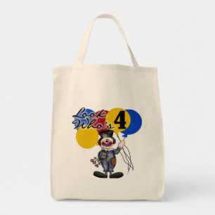 Circus Clown 4th Birthday Tshirts and Gifts Tote Bag