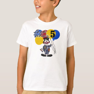 Circus Clown 5th Birthday T-Shirt