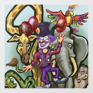 Circus Clown and Animals