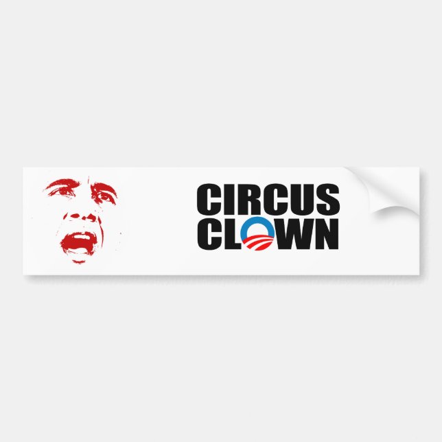 CIRCUS CLOWN BUMPER STICKER (Front)