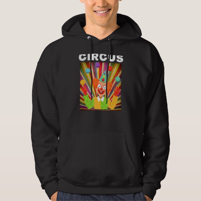 Circus Clown Graphics For Circus Party Hoodie (Front)