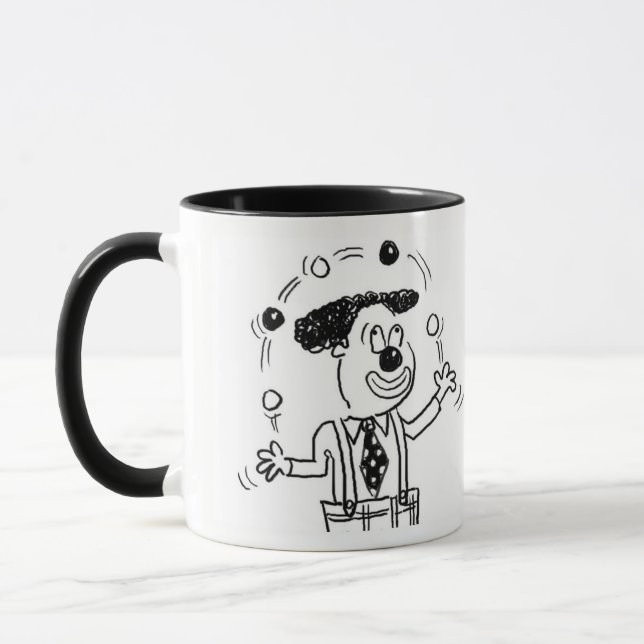 Circus Clown Juggler Juggling Balls Mug (Left)