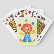 Circus Clown Playing Cards
