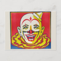 Circus Clown Postcard