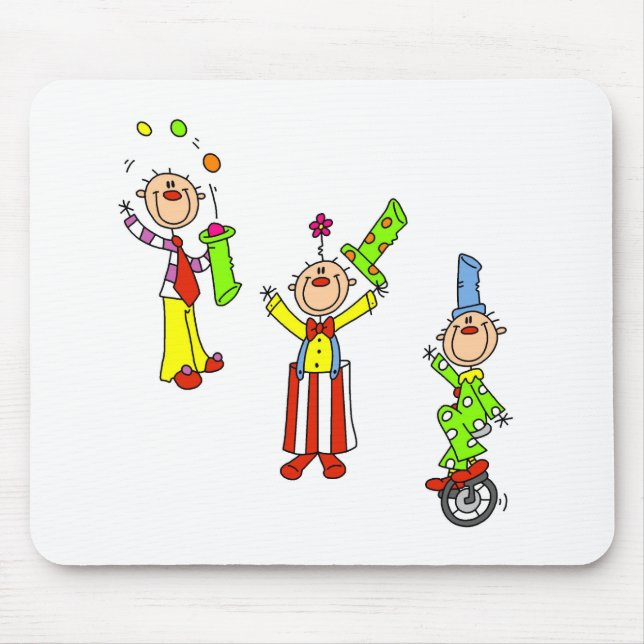 Circus Clowns Mouse Pad (Front)