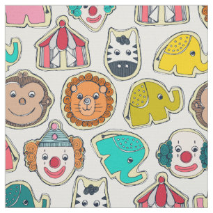 circus cookies multi fabric