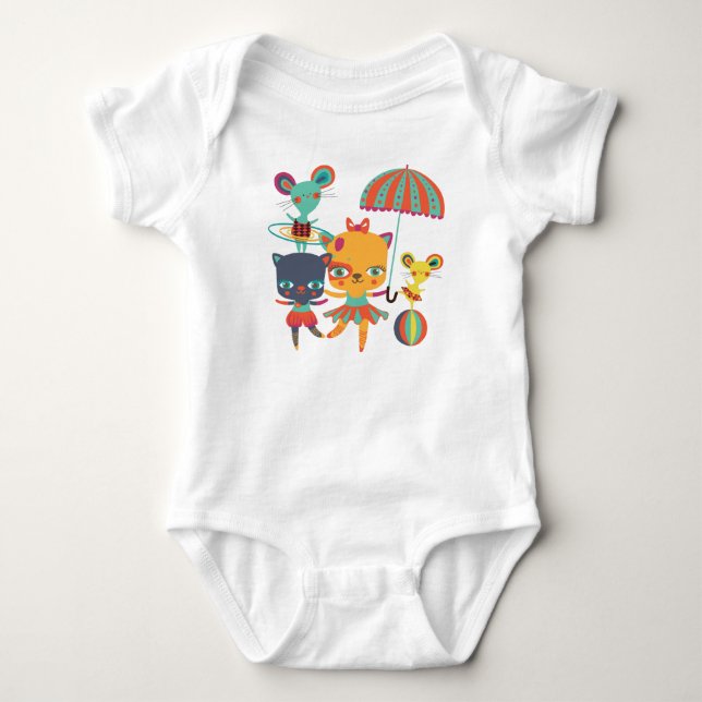 Circus Cuties Baby Bodysuit (Front)