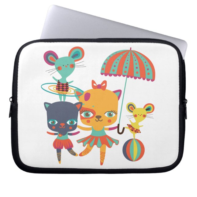 Circus Cuties Laptop Sleeve (Front)