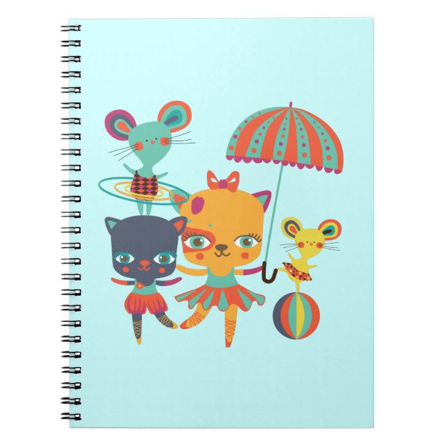 Circus Cuties Spiral Notebook (Front)