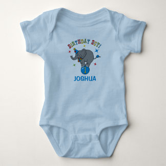 Circus Elephant 1st Birthday Baby Bodysuit