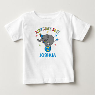 Circus Elephant 2nd Birthday Baby T-Shirt