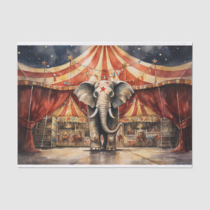 Circus Elephant 4 Decoupage Paper