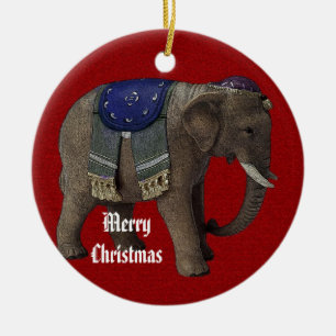 Circus Elephant Christmas Ornament